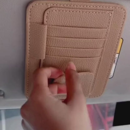 Aurora Drive™ Sun Visor Storage Device